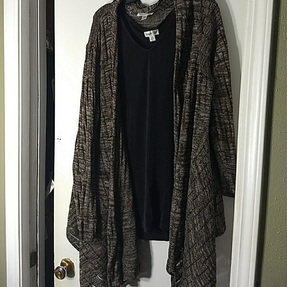 Coldwater Creek Cardigan and Shell 3X